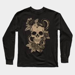 Skull and Snake Pin Long Sleeve T-Shirt